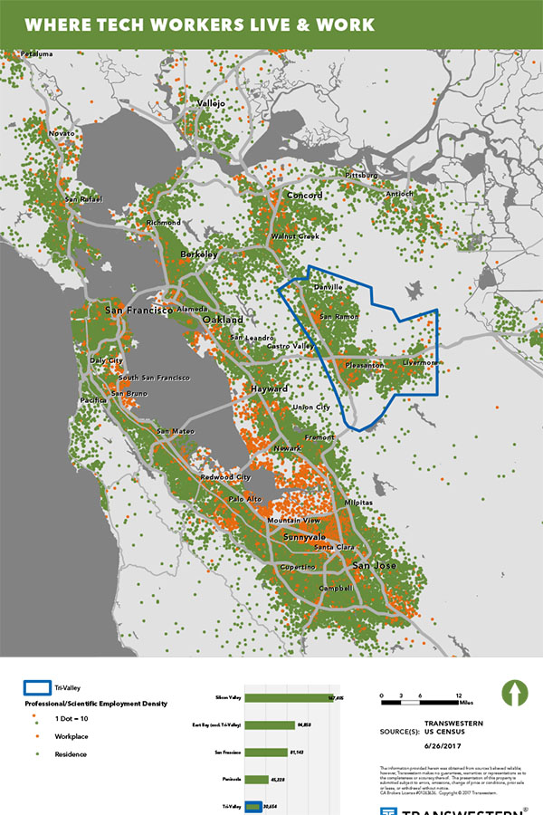 Bay Area Where Tech Workers Live